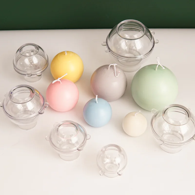 Candle Making Kit Diy - 5-8cm 구형 양초 플라스틱 금형 홈