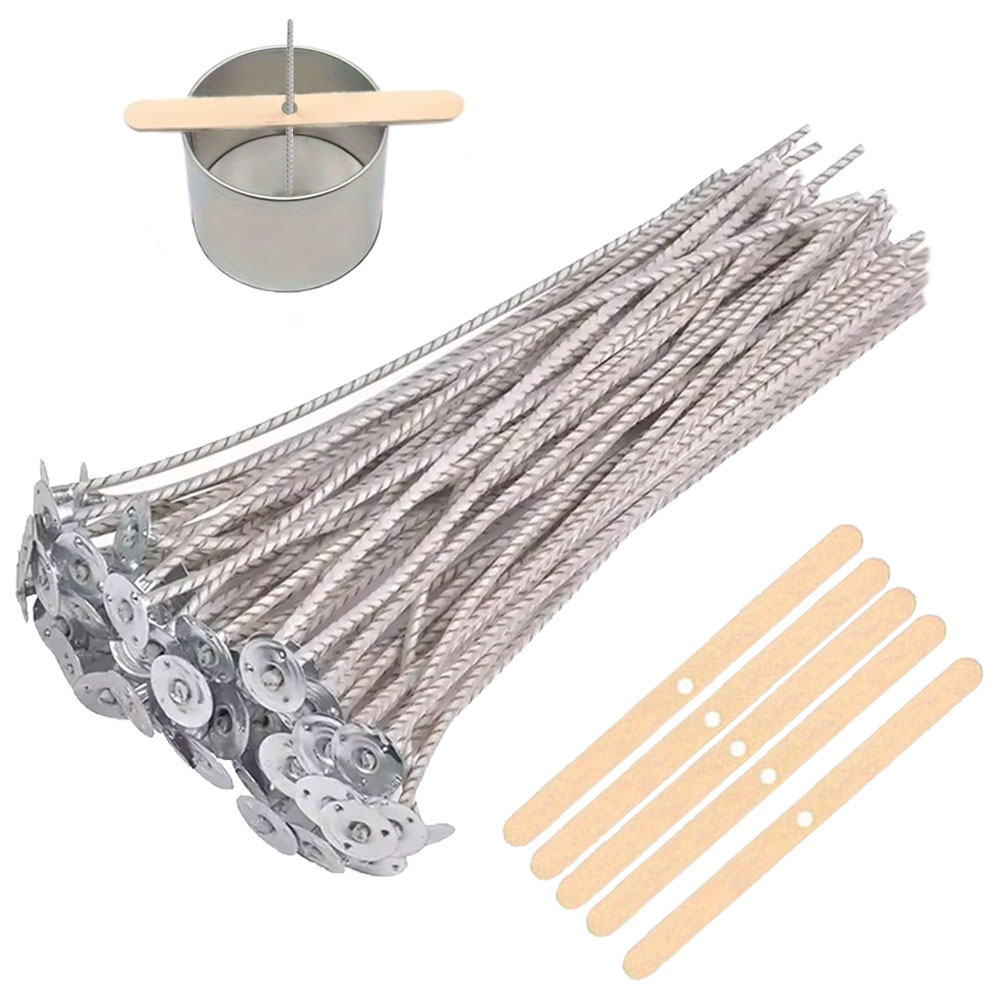 Candle Making Kit Diy - 55pcs 꽃 촛불 심지 나무 스틱