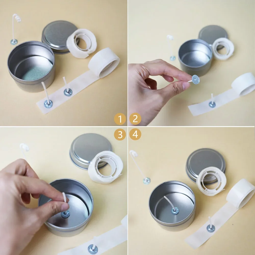 100 도트 롤 캔들 심지 스티커, 양면 접착제 스티커 - Candle Making Wicks 리뷰 및 가격