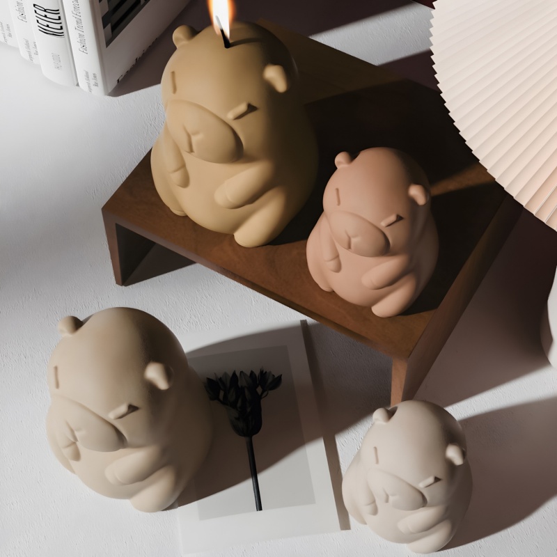 Capybara 푸딩 베이킹 실리콘 금형 DIY 동물  - Candle Making Things 리뷰 및 가격