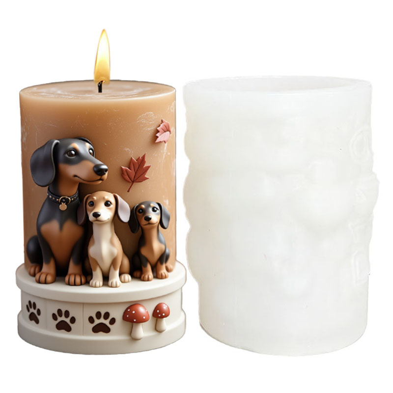 닥스훈트 실리콘 캔들 몰드, 귀여운 다양한 모양의 DI - Candle Making Temperature 리뷰 및 가격