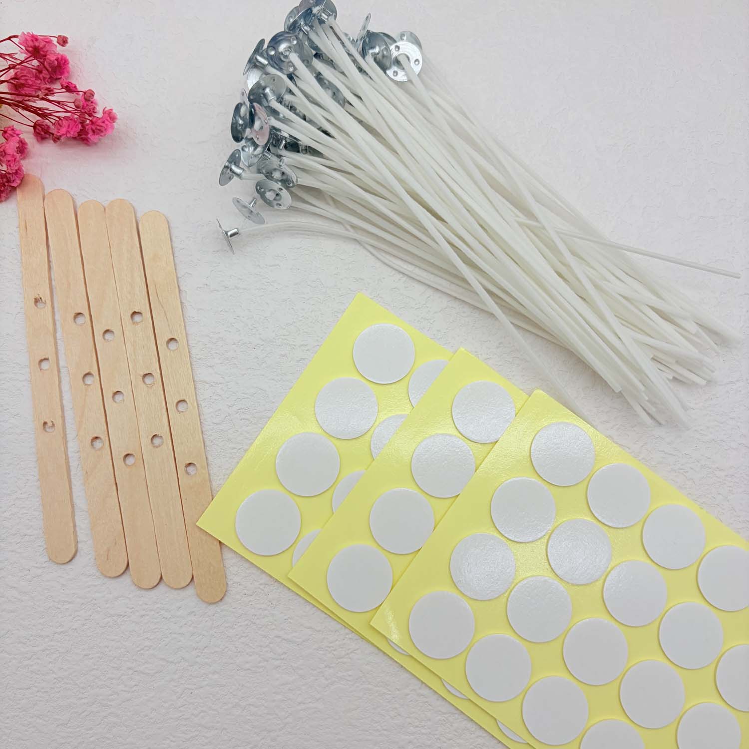 1세트 양초 만들기 DIY 키트, 무연 양초, 면심지, - Candle Making Wicks 리뷰 및 가격