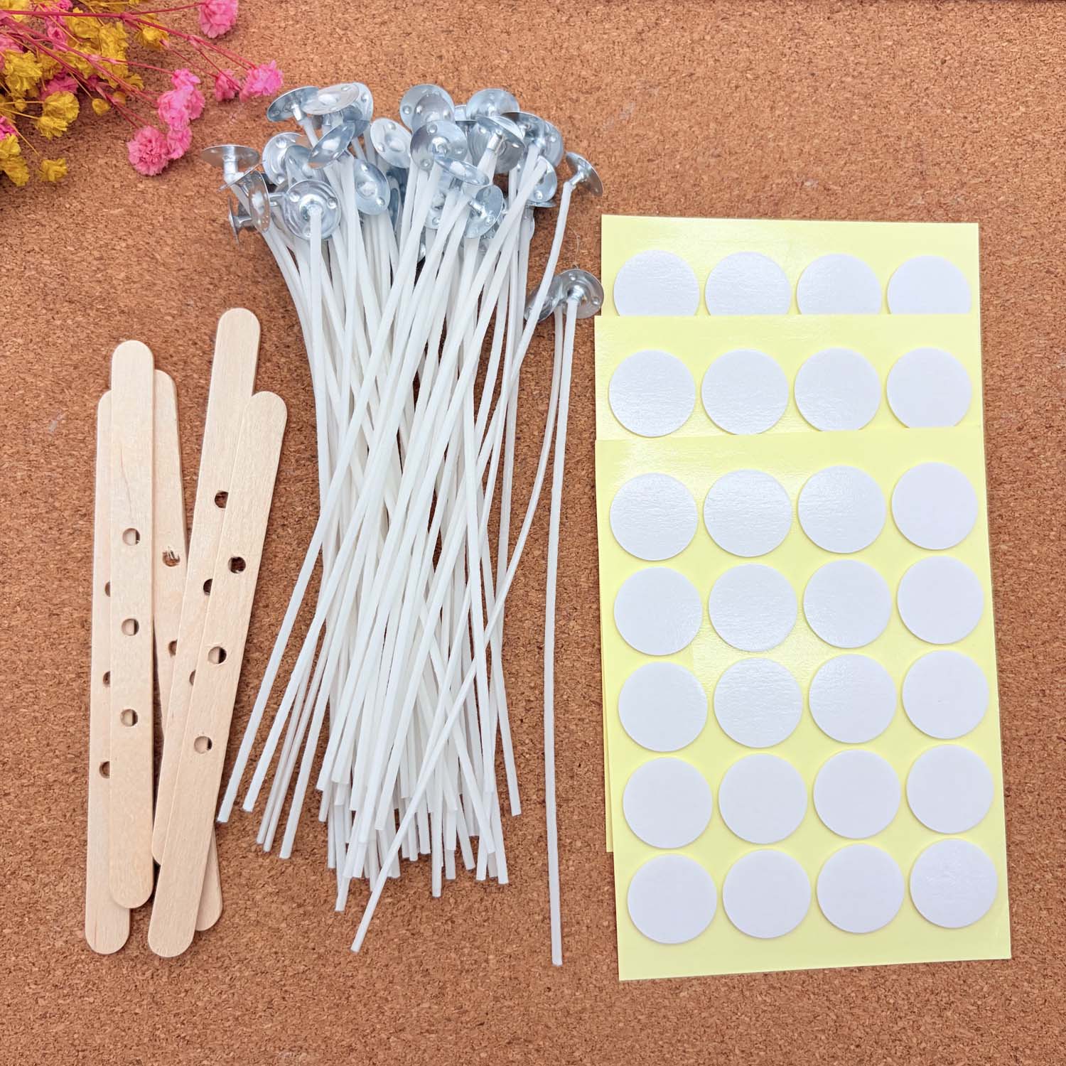 1세트 양초 만들기 DIY 키트, 무연 양초, 면심지, - Candle Making Wicks 리뷰 및 가격