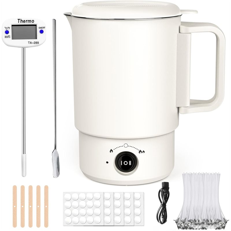 A47U 전기 왁스 멜팅 포트 키트(온도계 포함) 80 - Candle Making Kit Diy 리뷰 및 가격