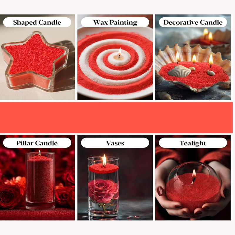 100G 녹색 흰색 빨간색 모래 진주 양초 및 10개  - Candle Making Wicks 리뷰 및 가격