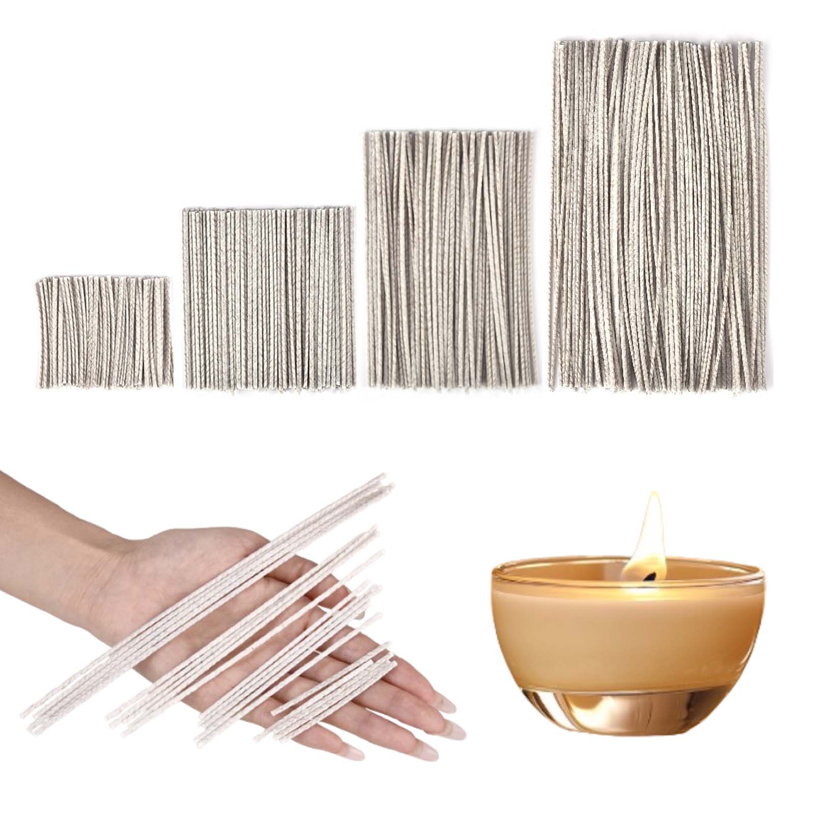 100Pcs 6/10/15/20Cm 왁스 코팅 코튼 캔 - Candle Making Wicks 리뷰 및 가격