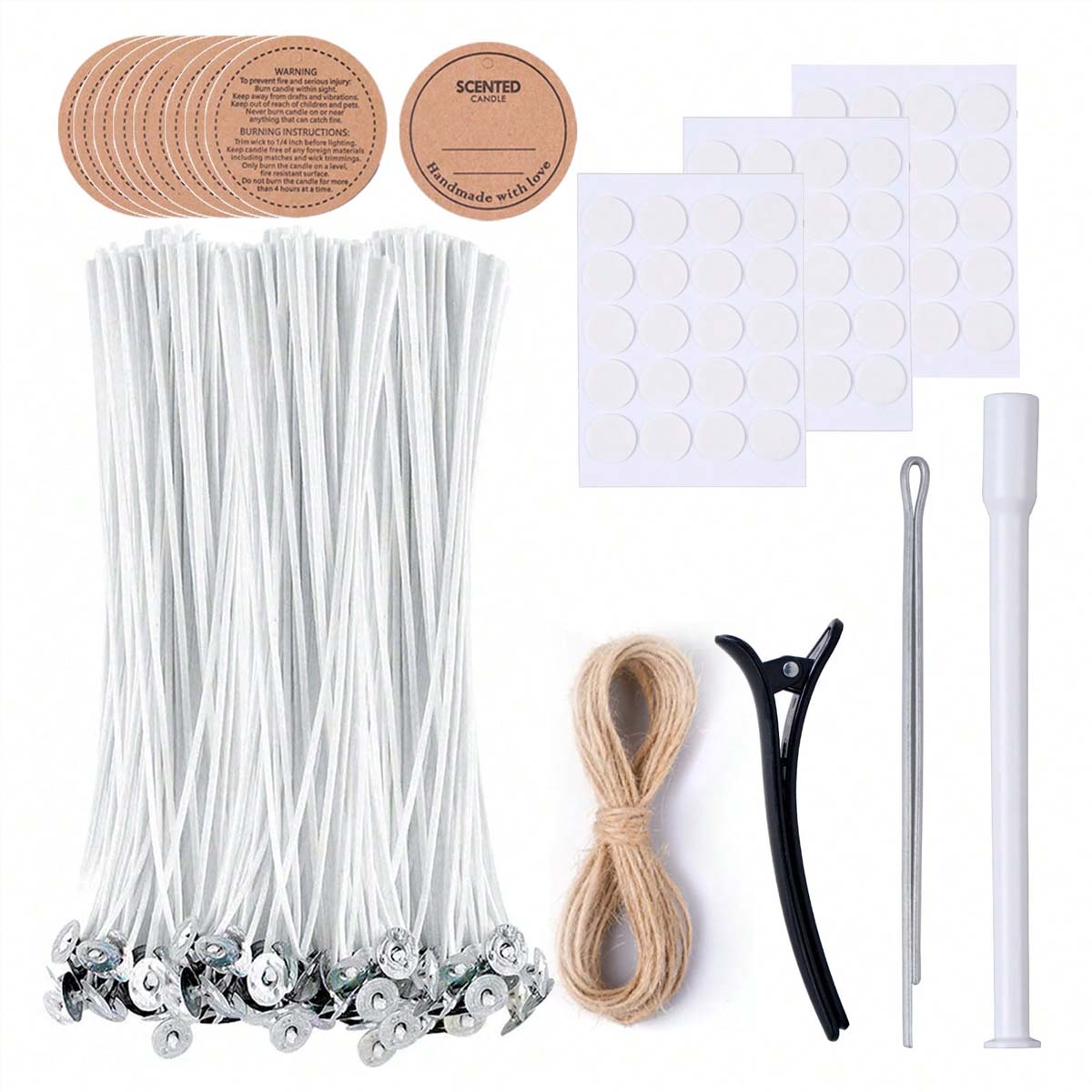 10cm 20cm 무연 양초 심지 세트 DIY 향초 만 - Candle Making Kit Diy 리뷰 및 가격