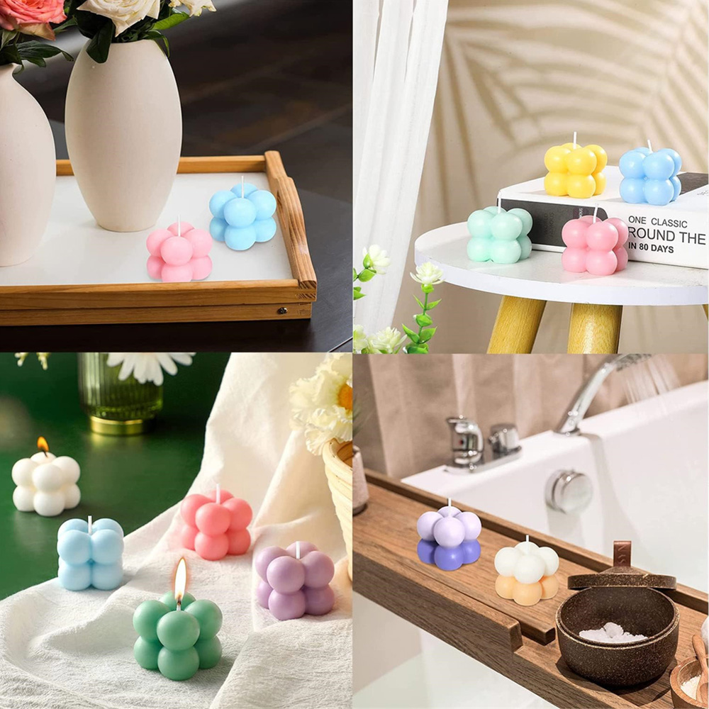 3D 버블 큐브 실리콘 캔들 몰드 세트, 기하학적 볼  - Candle Making Kit Diy 리뷰 및 가격