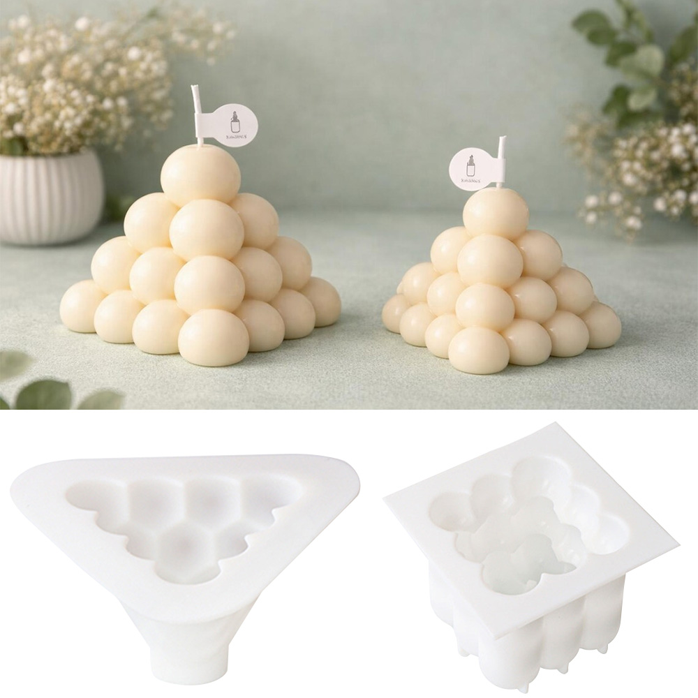 3D 버블 큐브 실리콘 캔들 몰드 세트, 기하학적 볼  - Candle Making Kit Diy 리뷰 및 가격